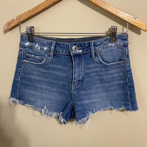 Paige denim shorts cut off distressed size 28 waist - Picture 1 of 7